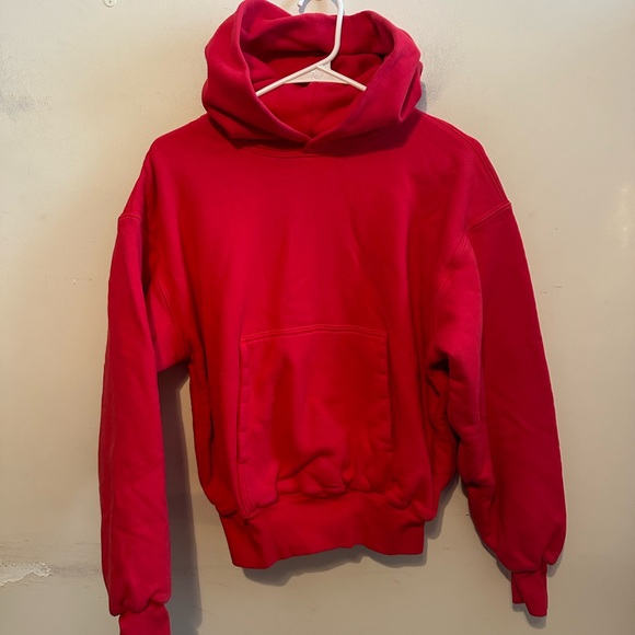 Yeezy YZY Kanye West Double Layer Hoodie Sweatshirt Men’s X-Small Red